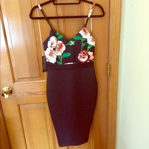 Floral Bust - Pencil Dress